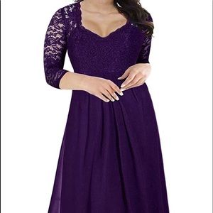 Plus size formal maxi dress